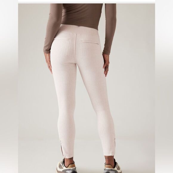 Athleta Delancey Skyline Textured Tight Cream Braiden Texture Women’s Size SMALL - Picture 3 of 12